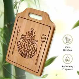 木制砧板菜板带手柄方形切菜板家用厨房砧板可印logo托盘