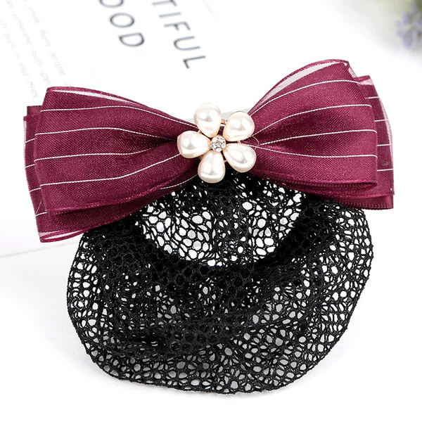 Professional Hairpin for Female Nurses, Flight Attendants, Hotel Bank Front Desk Hairnets, Hairnets, Bow Hair Accessories Wholesale