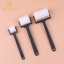 3件套白色海绵滚轮刷 儿童手绘涂鸦海绵印章 美术绘画用品批发