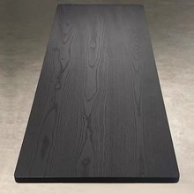 白蜡木碳化板黑色木板实木餐桌茶桌茶台桌面板实木板原木大板桌板