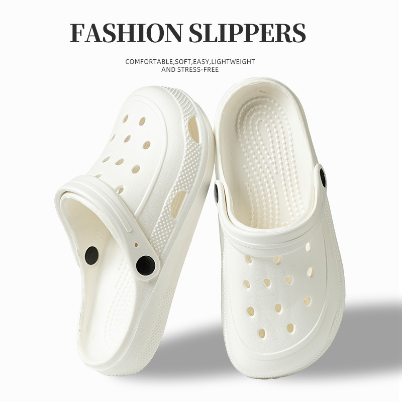 Women's Casual Versatile Clogs and Sandals for Outdoor Wear, Summer Couple's Eva Slippers with a Soft Feel, Men's Sandals