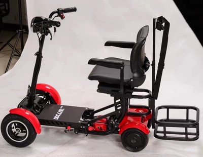 Small Four-Wheel Foldableing Electric Car, Elderly Scooter, Golf Cart, Wide Tire Lithium Battery, Leisure Sightseeing Car 36V (Qatlanan elektrik velosipedlər) - 36v10a