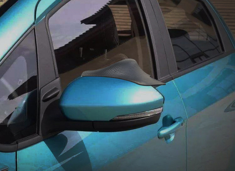 Car Rearview Mirror Rain Eyebrow Small Round Mirror Integrated Reflector Blind Spot Mirror Reversing Mirror Rain Shield Universal