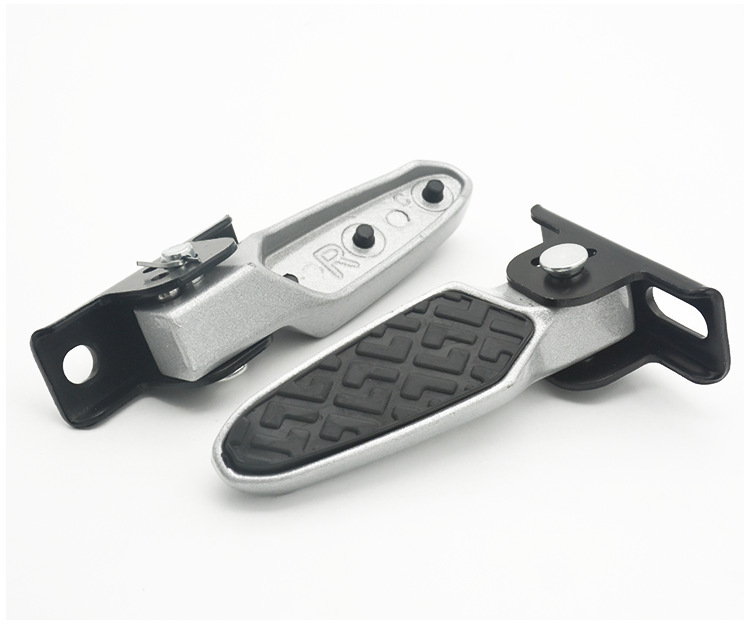 Aluminum Alloy Folding Pedals for Electric Scooters Suitable for Aima and Yadea Electric Vehicles, Non-Slip Front Pedals