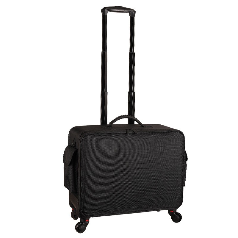 Maletín Trolley para Maquillaje de Tela Oxford, Resistente al Desgaste, para Almacenamiento Doméstico