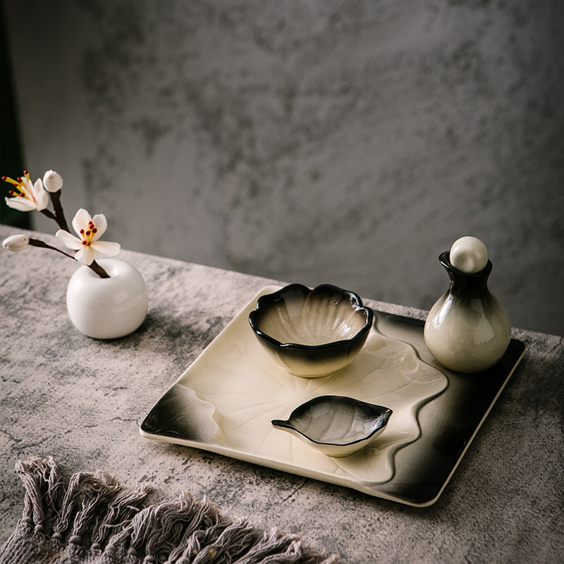 8-inch pool medium-load pad plate * oil bottle * leaf plate * daffodil Bowl