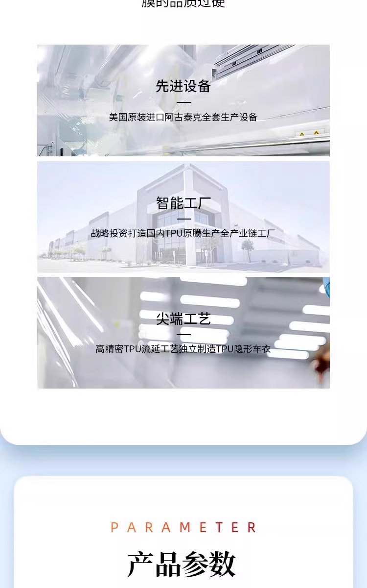 Dupont Imported Tpu Invisible Car Clothing Anti-Scratch Car Full Body Film Transparent Bright Black Paint Protective Film
