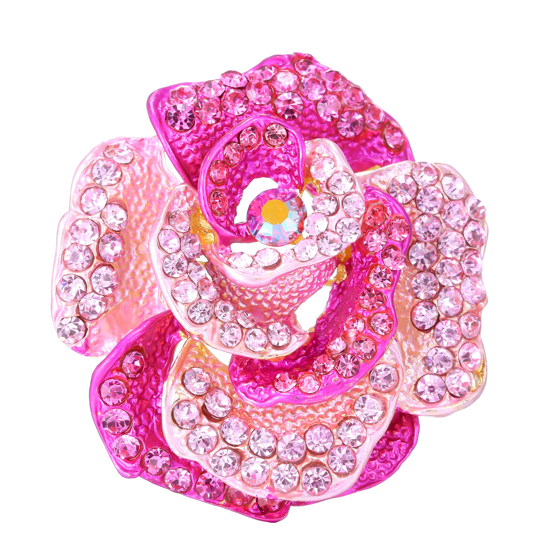 Lady Flower Alloy Inlay Rhinestones Unisex Brooches display picture 1