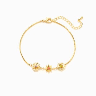 �羳THRE EDIMENSIONAL BIRTH FLOWERS BRACELET���w���ջ����