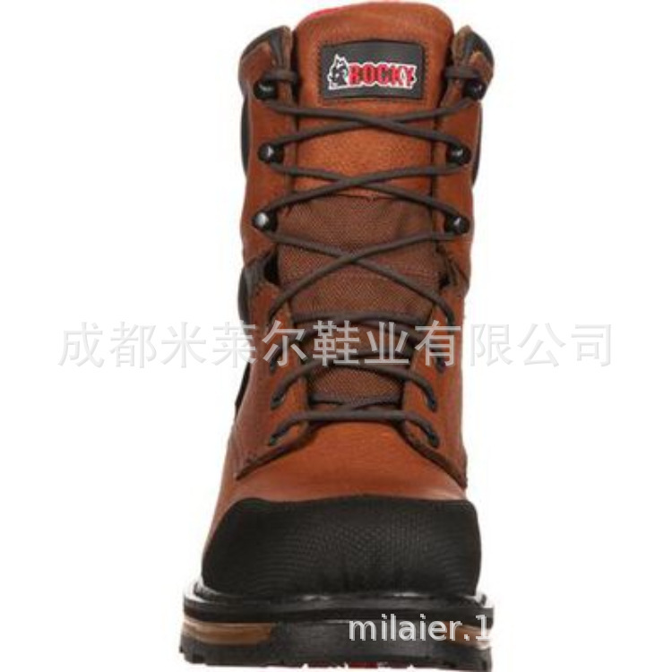 Estación independiente transfronteriza comercio exterior nueva cabeza cuadrada botas de cuero masculinas europeas y americanas botas de trabajo zapatos de cuero masculinos al aire libre botas de Martín de gran tamaño image 3