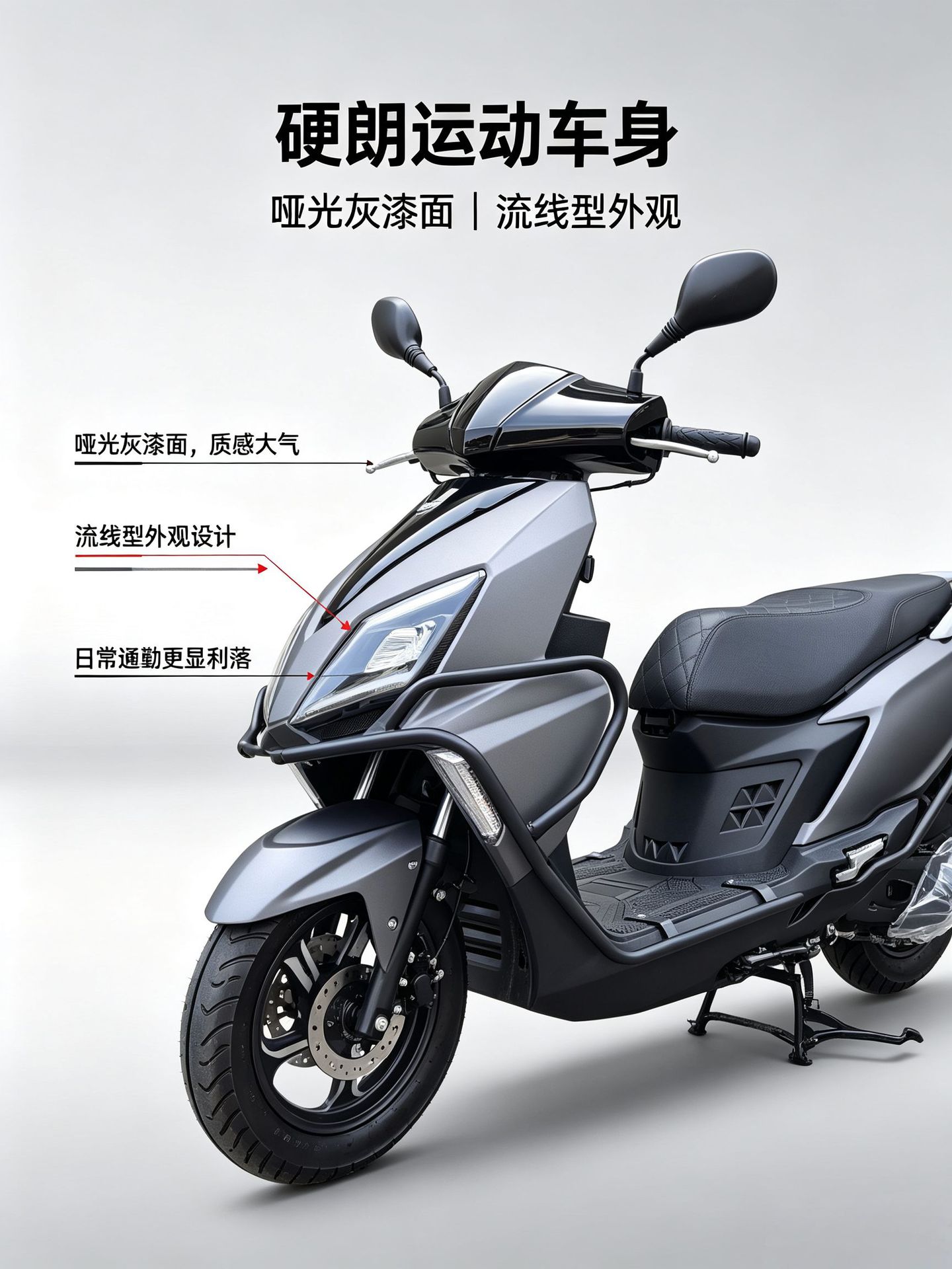 Brand new UY scooter, light and fast, fuel-powered, meets China's National IV emission standards, 133CC engine, can be registered, suitable for food delivery
