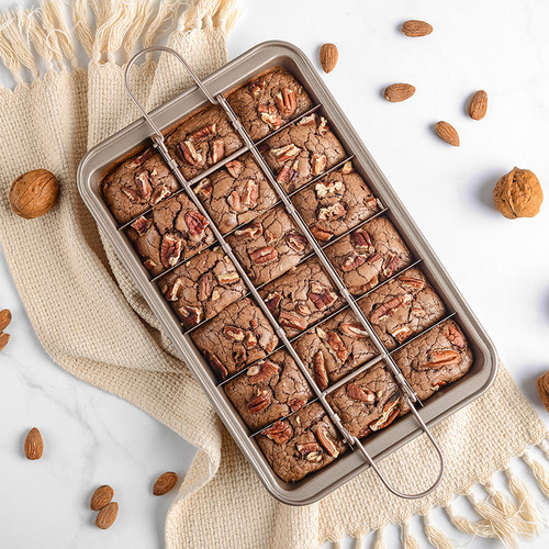 Solid bottom brownie baking pan, square bread non-stick cake mold, thickened solid bottom, baking tool set