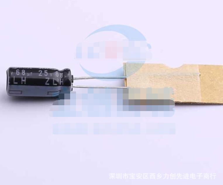 25ZLH68MEFCT15X11 参数 68uF 25V 引线型铝电解电容