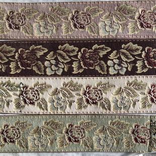 9cm chenille curtain wide edge side patchwork cloth strip sofa tablecloth decorative lace vintage flowers