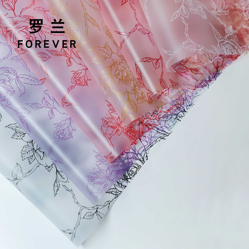 HUAXI NOSA Papel-Rose Garden Floral embalaje de flores Día de San Valentín diy regalo ramo de flores florista embalaje de flores image 3