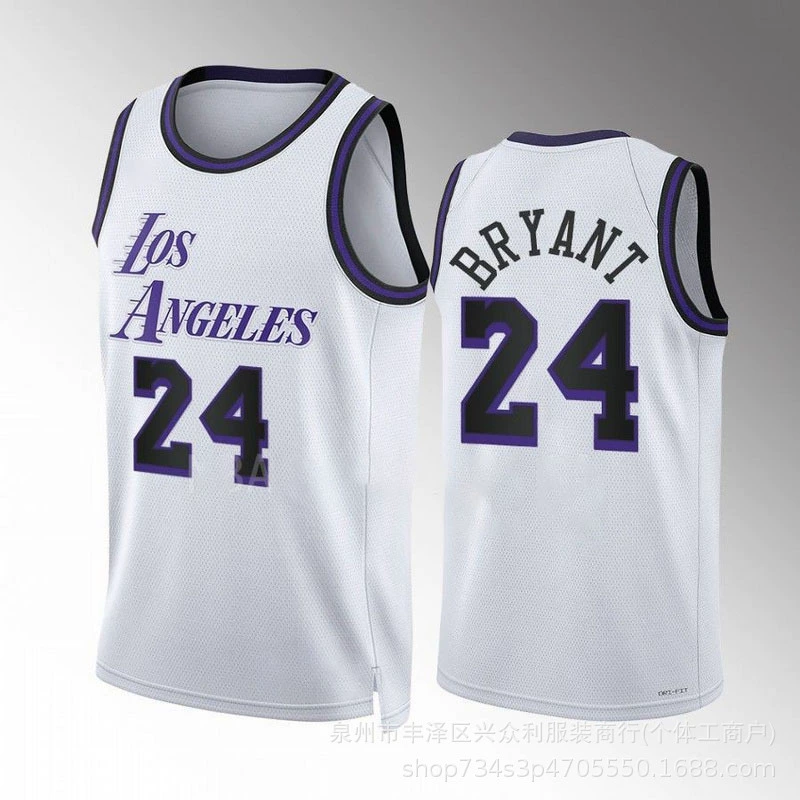 23 сезон Лейкерс City Edition Hot Pressed Jersey №6 Джеймс №24 Коби №3 Дэвис баскетбольный костюм
