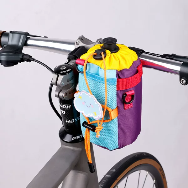 Bicycle Cartoon Water Bottle Bag Front Bag Mountain Road Bike Handlebar Bag Water Bottle Water Cup Storage Bag Cycling Equipment