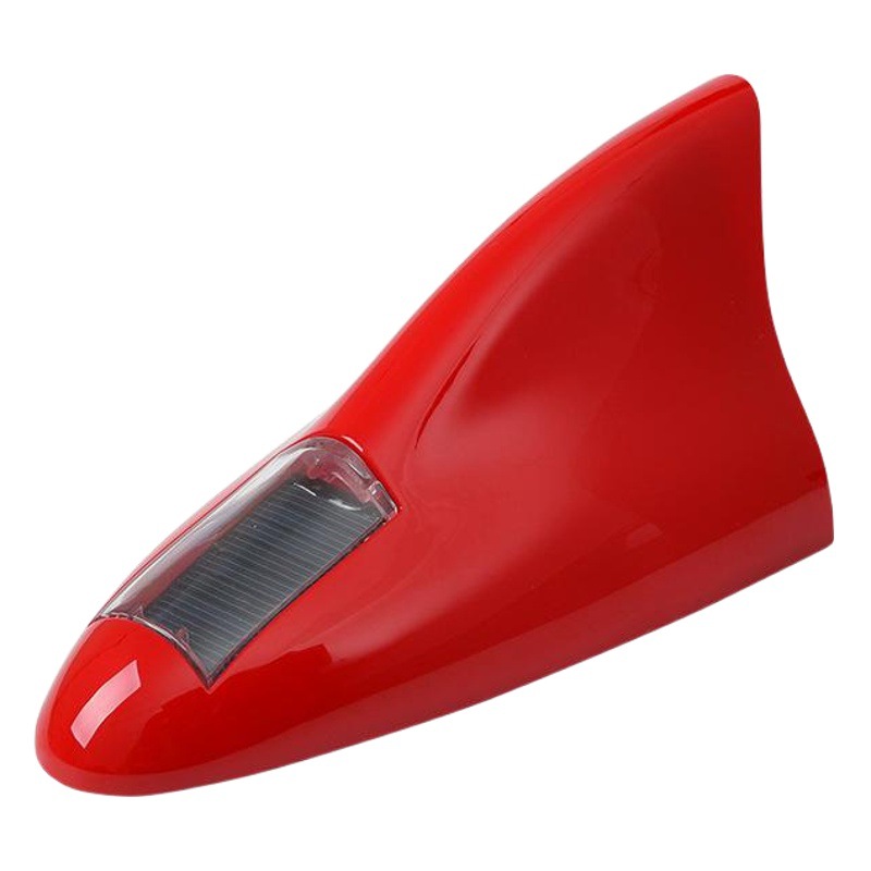 Car Solar Shark Fin Antenna Strobe Light Remote Control Body Decoration Replacement Original Car Top Tail Wing Led
