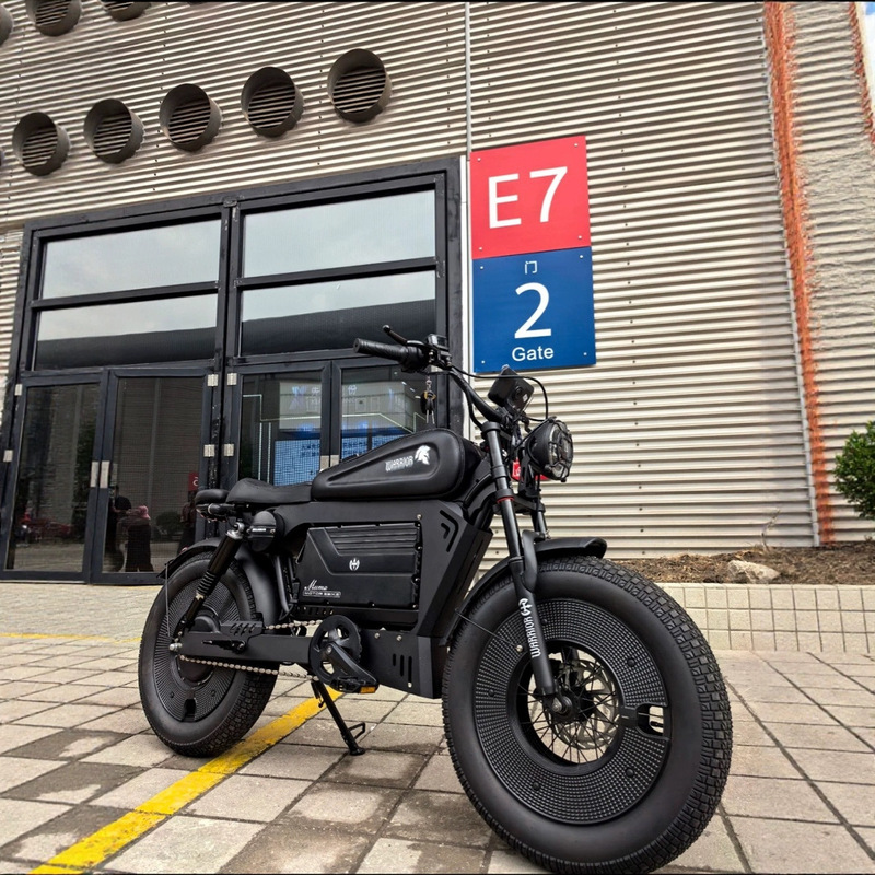 Cross-border Black Samurai Lithium Battery Powered Electric Bicycle Motorcycle Cross-country Fat Tire Snowmobile Europe and America Cross-border Black Samurai Lithium Battery Powered Electric Bicycle Motorcycle Cross-country Fat Tire Snowmobile Europe and America