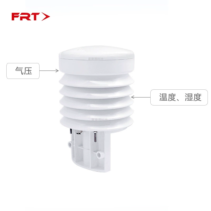 Трехэлементный метеорологический датчик FRT300 для измерения температуры, влажности и давления в атмосфере, а также для мониторинга температуры, влажности и давления на ветряных вышках для использования на открытом воздухе.