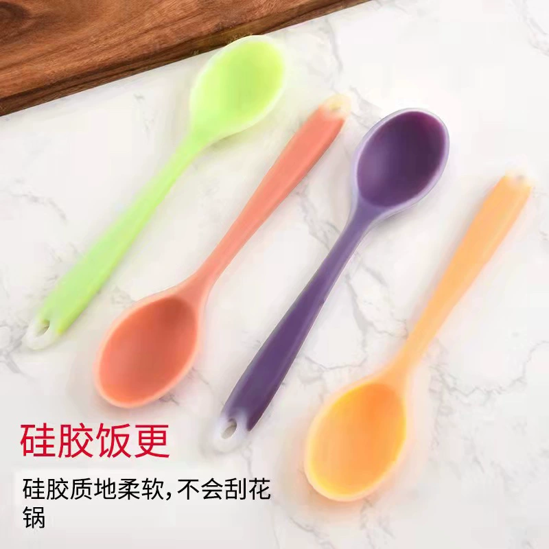 Cross-border trading), silicone children's handheld spoon, (Physicals
