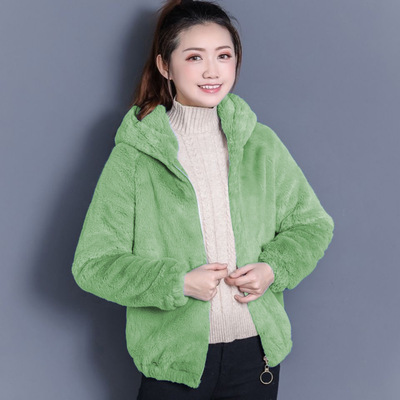 双层帽双面绒加绒加厚外套女2023冬季纯色拉链保暖连帽卫衣女装潮|ms
