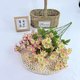 5叉跳兰菊婚庆花墙花排装饰家居客厅餐桌摆放摄影道具跨境假花