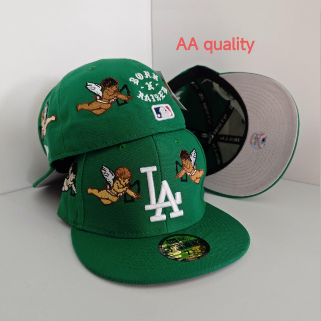 2025 nueva venta caliente exportación transfronteriza MLB gorra de béisbol AA patrón ala plana tamaño de moda sombrero de ala plana