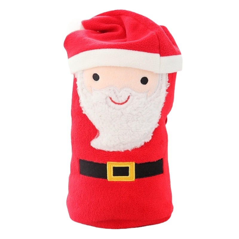 Santa Claus ELK muñeco de nieve plegable almuerzo rollo manta decoración del hogar de Navidad aire acondicionado coral manta de lana