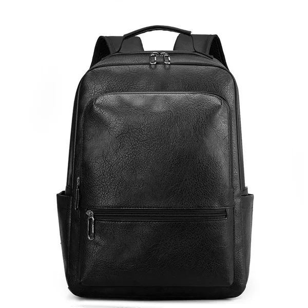 Backpack for Men, Business Casual Leather Computer Bag, European and American Fashion Student School Bag, Business Computer Bag