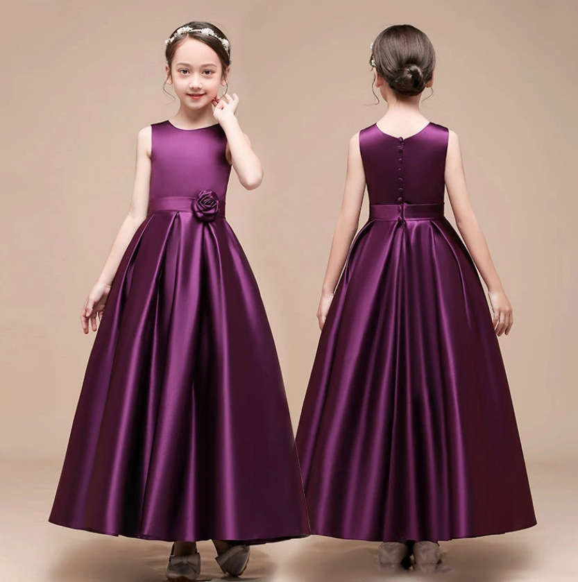 Robe de princesse élégante pour fille pour spectacles de piano_voghion.com