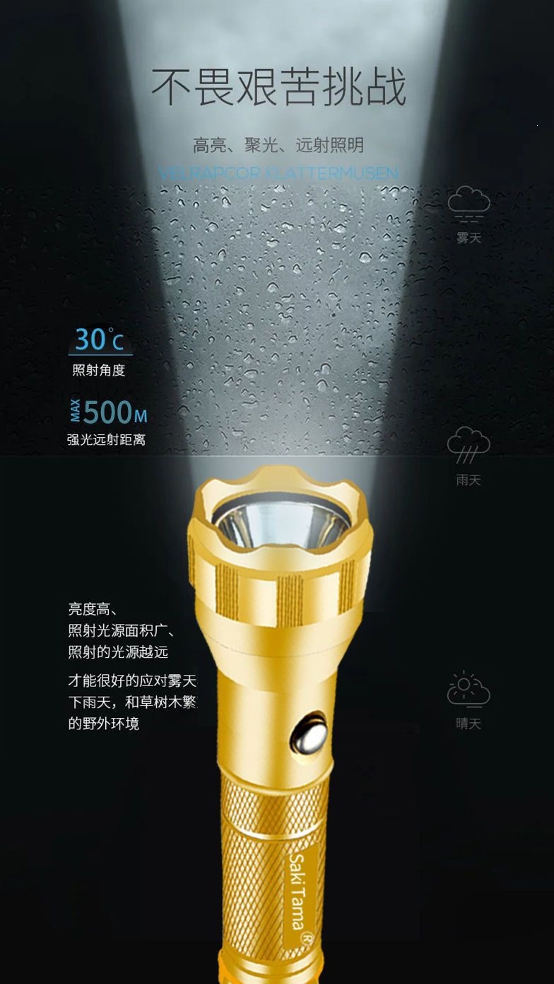 Special Forces LED High-Brightness Flashlight, Ultra-Bright, Long-Range, Rechargeable, Multi-Function, for Home, Outdoor, Emergency, and Camping