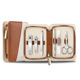 Brown and white 6-piece set