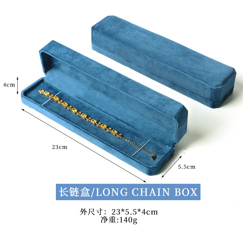 Nuevo joyero octogonal de terciopelo, caja para pendientes y anillos para el 25 aniversario, caja para guardar collares, pulseras y brazaletes con un toque de alta gama. image 35