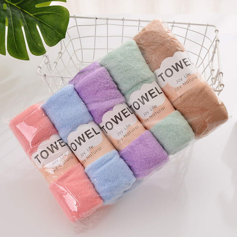 Coral Velvet Towel Men's and Women's Face Towel Adult Household Thickeneded Water-Absorbent Quick-Drying Towel Advertising Gift Towel