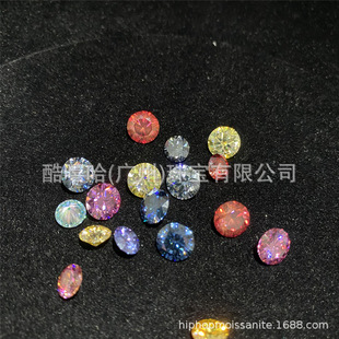 Colorful Moissanite Bare Stone D-Color Round Special-Shaped Each Shape Size Mosan Bare Stone Clarity VVS Jewelry Inlay