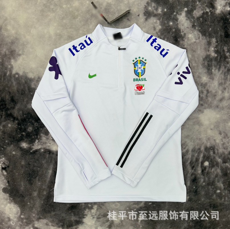 Brasileño chaqueta de asalto con capuchón, abrigo a prueba de viento, abrigo a prueba de agua, fábrica de fuentes deportivas, ropa de entrenamiento de fútbol al por mayor image 22