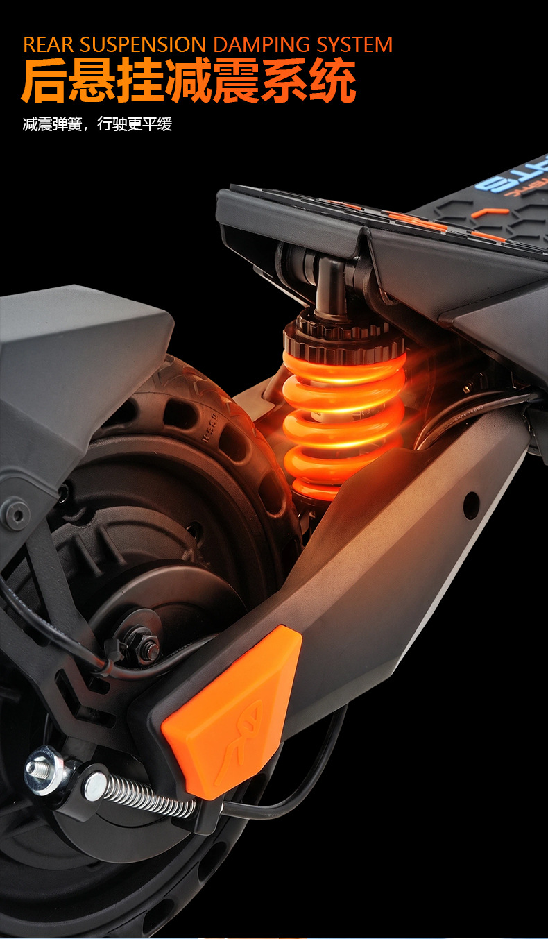Exclusive cross-border supply of HEZZO folding electric scooter with 350W power, a two-wheeled scooter for adult commuting