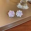 Small design fresh earrings, 2023 collection, french style, flowered