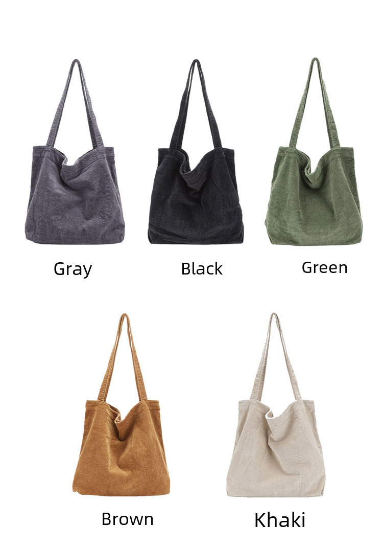 Borsa a tracolla in velluto a coste donna borsa vintage grande_voghion.com