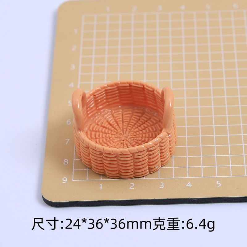 立体的なカラフルなバスケットクリエイティブ手作り diy クリーム接着剤樹脂アクセサリー小さなアクセサリージュエリーヘアピン材料卸売|undefined