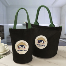 饭盒手提包小学生带饭包上班族手拎餐包便当包日式百搭帆布手提袋