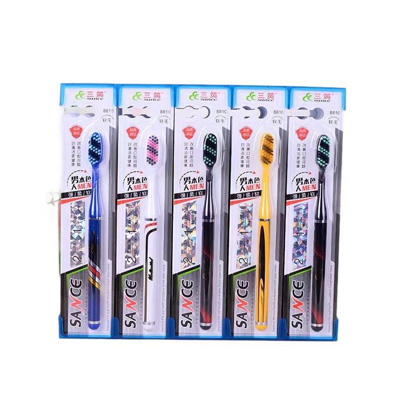 46 cepillo de dientes de cabello duro - 1 cepillo de dientes de cabello blando para hombres limpio espiral especial Yiwu productos al por mayor