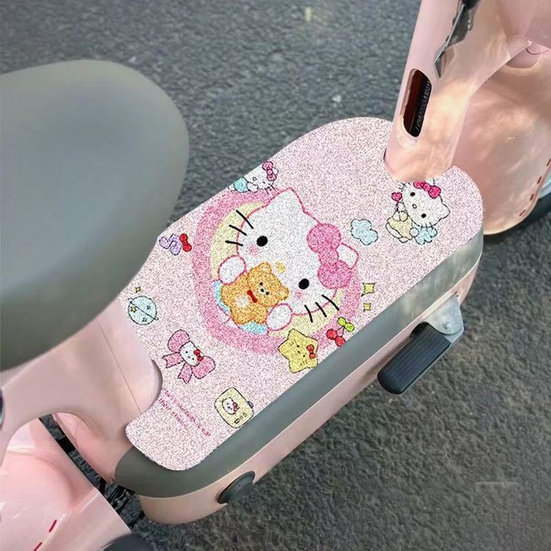 Cartoon Cute Electric Vehicle Floor Mats for Home Use, Non-Slip and Easy to Care For, Wire Loop Floor Mats, Pedal Scraping Mud and Dirt Pvc Floor Mats