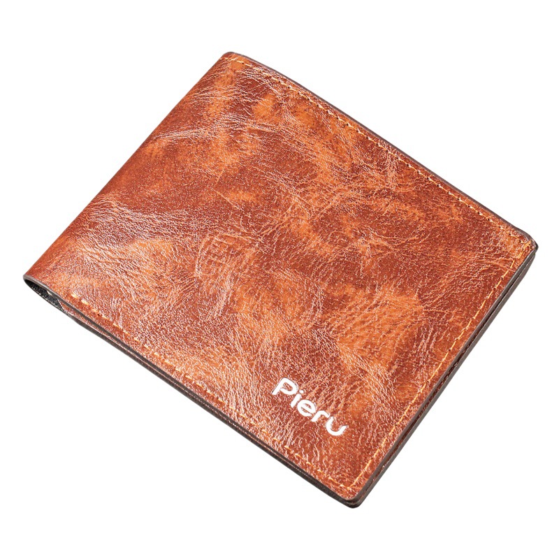 New Export Hot-Selling Short Men's Wallet Fire Pu Wallet Beach Supply Ticket Holder Coin Card Holder