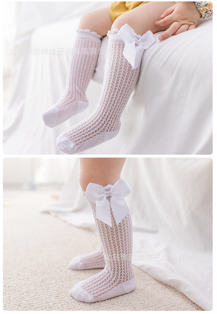 网眼蝴蝶结长筒袜_10