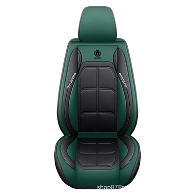 Car Seat Cover, Full Coverage Seat: Seat cushion, seat cover - green-front-single-seat