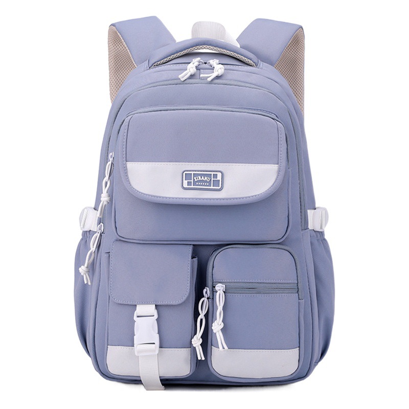 Pescado natural estudiante de la escuela primaria mochila 3-6 Grado de gran capacidad estudiante de la escuela secundaria bolsa de alta calidad mochila ligera Universidad Femenina