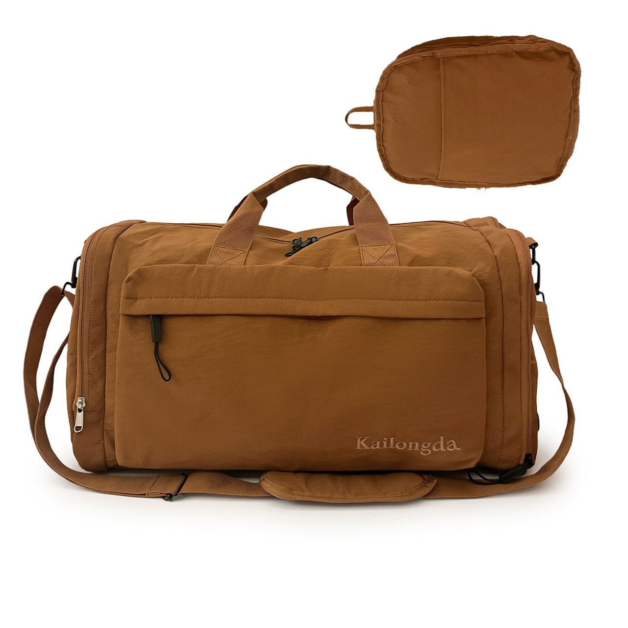 Foldable capacious sports bag