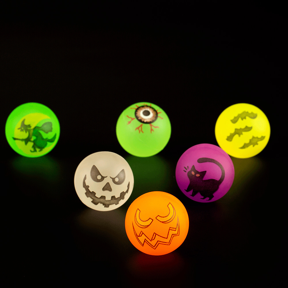 维克多45号弹力球2元扭蛋机橡胶实心弹弹球混装儿童玩具弹跳球